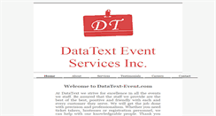 Desktop Screenshot of datatext-event.com