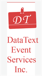Mobile Screenshot of datatext-event.com