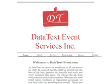 Tablet Screenshot of datatext-event.com